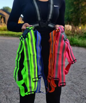 Heijastinvaljaat musta, vihre&auml;, sininen, oranssi, pinkki