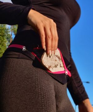 Juoksuvyolaukku pinkki