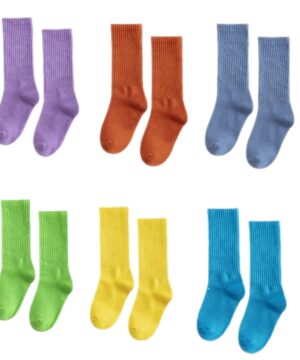 Lasten puuvillasukat Lapsille- 6 paria