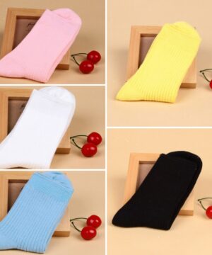 Pehme&auml;t puuvillasukat aikuisille - 5 paria