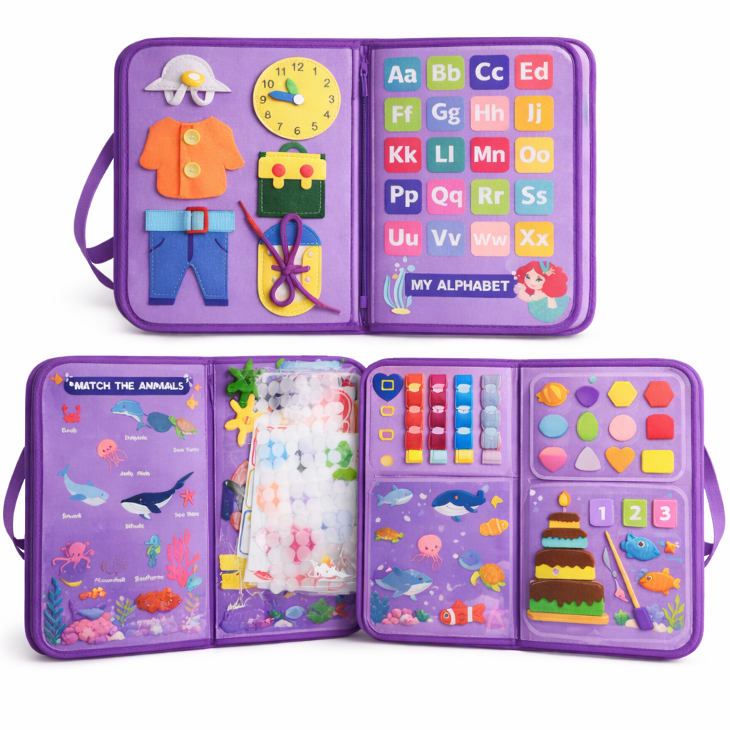 Montessori-taitettava aistinvarainen lelu lapsille – Lasten lelu - Image 2