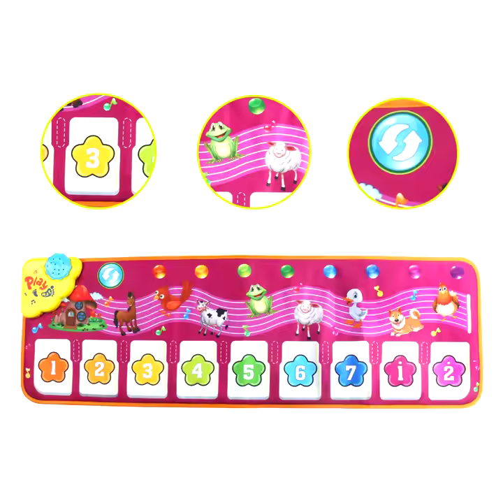 Interaktiivinen ja Monitoiminen musiikkimatto lapsille - Lasten lelu - Image 2