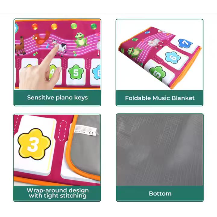 Interaktiivinen ja Monitoiminen musiikkimatto lapsille - Lasten lelu - Image 4