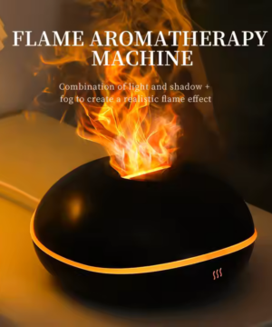 Liekkiefekti kostutin ja diffuusori gradienttivalolla, ilmanpuhdistus ja kosteuttava suihke - ilmankostutin ja kostutin