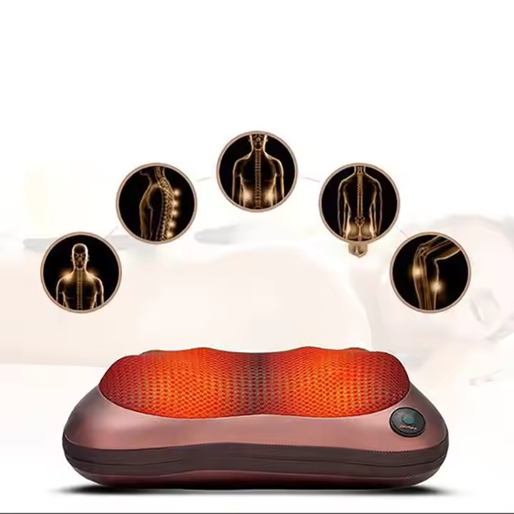 Automaattinen Niskahierontatyyny Shiatsu – 4 Hierontapäätä – Lämmitetty Hierontatyyny Rentoutukseen ja Mukavuuteen - Image 3