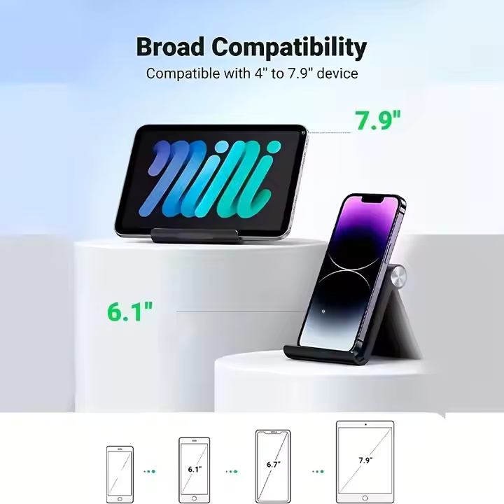 Taitettava Puhelinteline – Säädettävä Pöytäteline Puhelimelle | Yleiskäyttöinen ja Käytännöllinen - Image 2