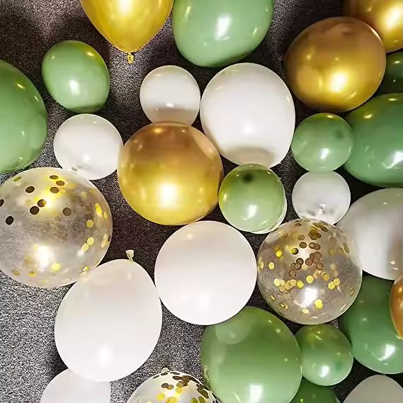 Retro Vihreä Ilmapalloarkkisetti - Häät & Syntymäpäiväkoriste - Image 8