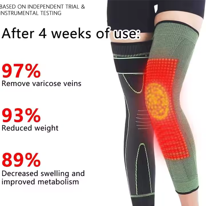 2 Kpl Silikonisia Polvitukia – Polvituet kompressiolla - Image 3